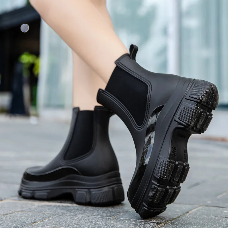 2025 New Rubber Rain Shoes Outdoor Anti-slip Waterproof Garden Shoes
