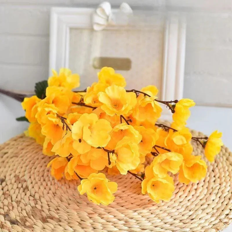 Flores artificiales de primavera de flor de durazno