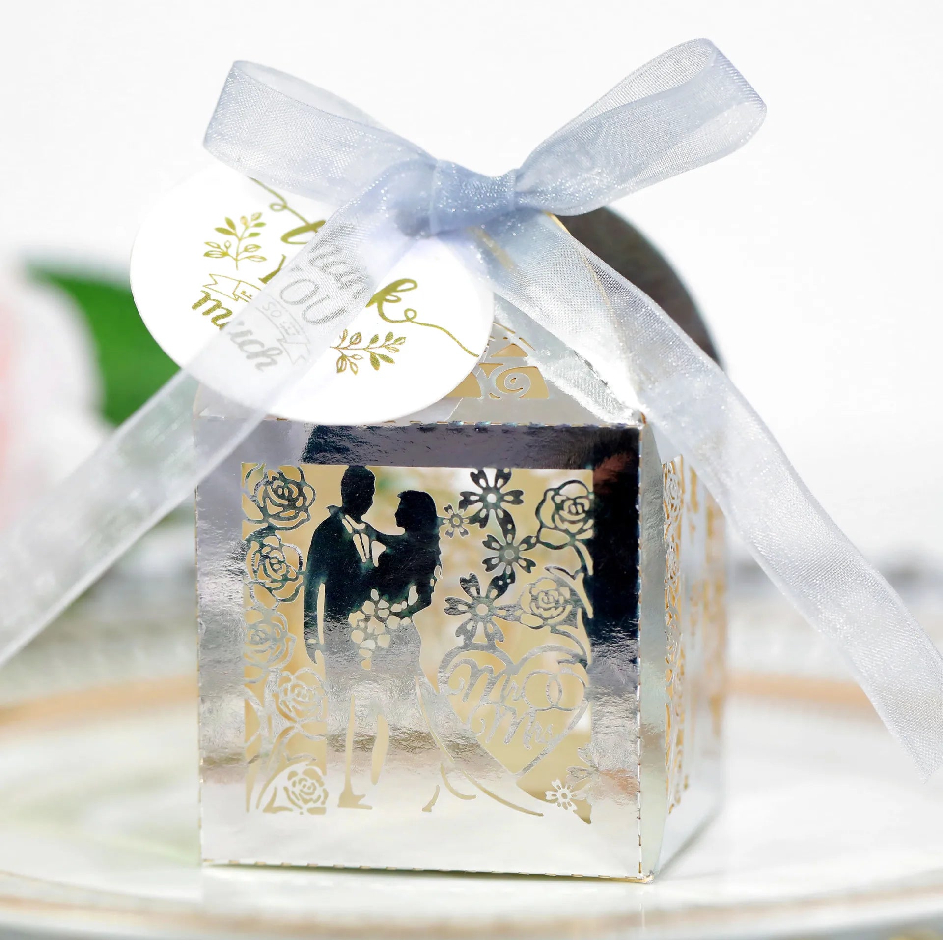 Scatole per caramelle per qualsiasi evento, scatola regalo con nastri