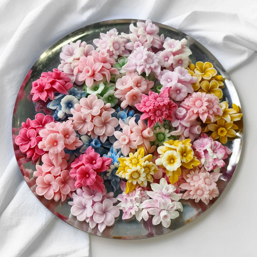 Blumen-Silikonform für selbstgemachte Aromatherapiekerzen