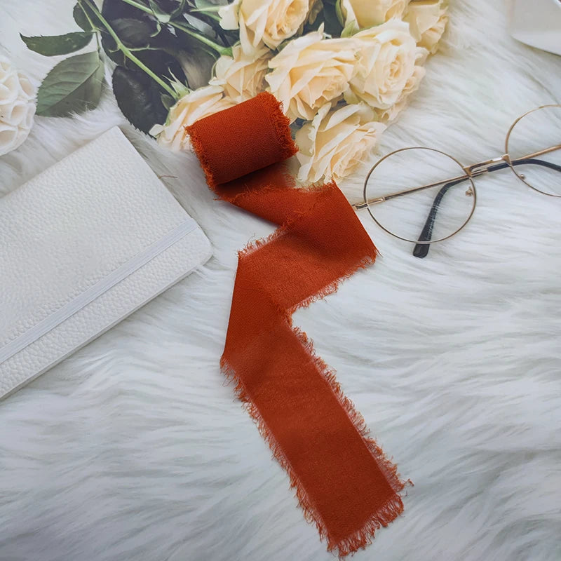 Nastro di pizzo, nastro di seta chiffon, fiori