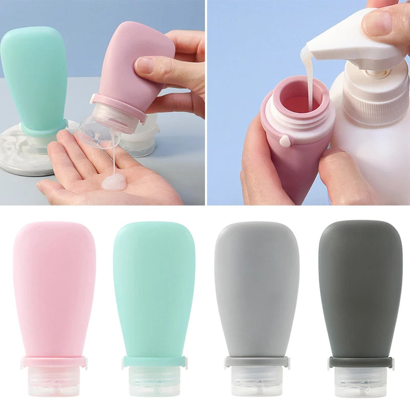 Portable Silicone Travel Bottle Cosmetic Storage Refillable Empty Bottle