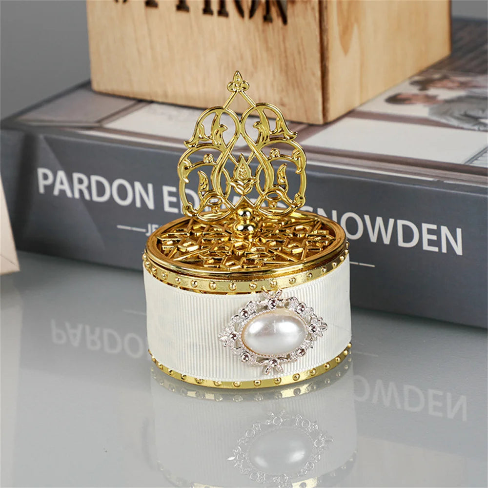 Golden White Elegant Candy Gift Box.