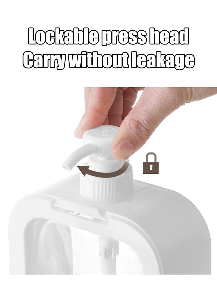 Large-capacity soap dispenser bottle transparent.