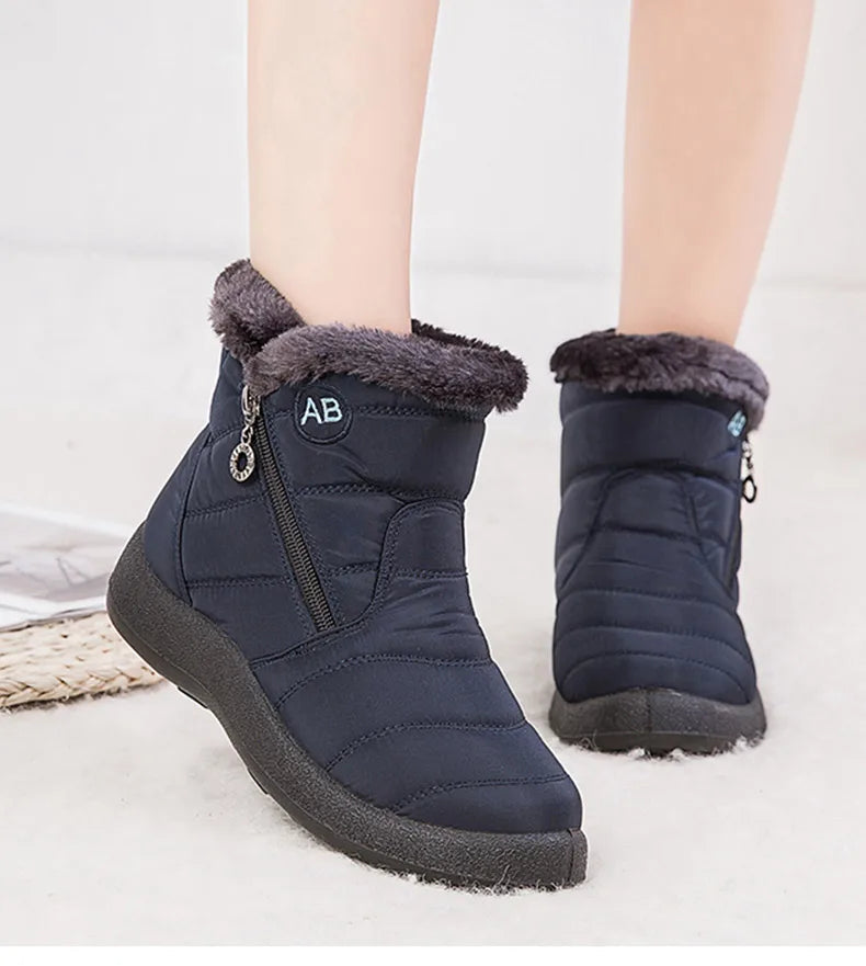 Botas de Mujer Botines de Mujer con Piel Invierno