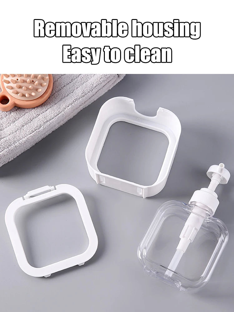 Large-capacity soap dispenser bottle transparent.