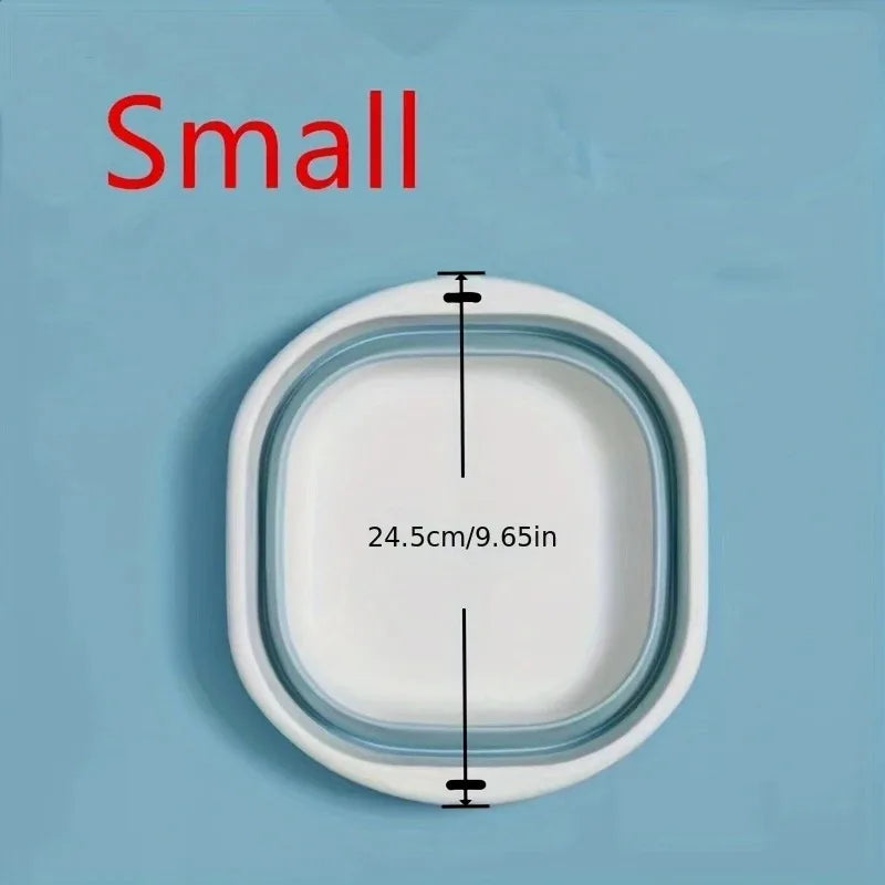 Wash Basin Laundry Baskets 3 Pack Collapsible Tub Space Saving.