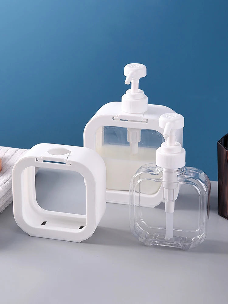 Large-capacity soap dispenser bottle transparent.