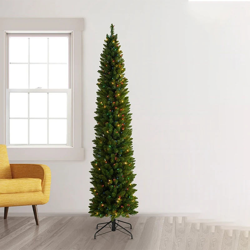 Árbol de Navidad artificial de lujo 2025, decoración para el hogar, gran novedad, adornos navideños, árbol de Navidad de 150/180/210 cm