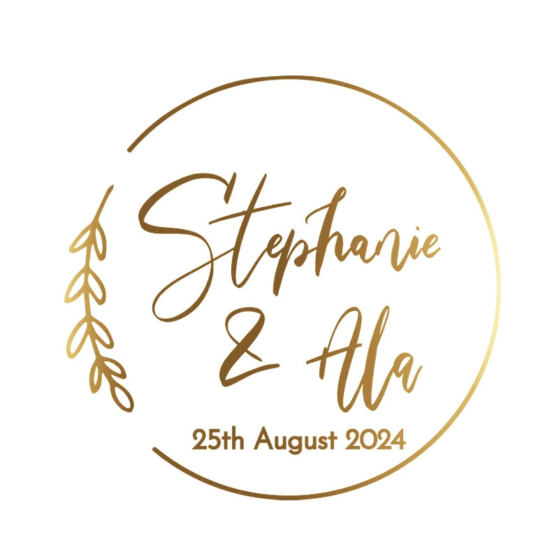 Etichette adesive trasparenti in lamina d'oro, ideali per tutti gli articoli di cancelleria per eventi.