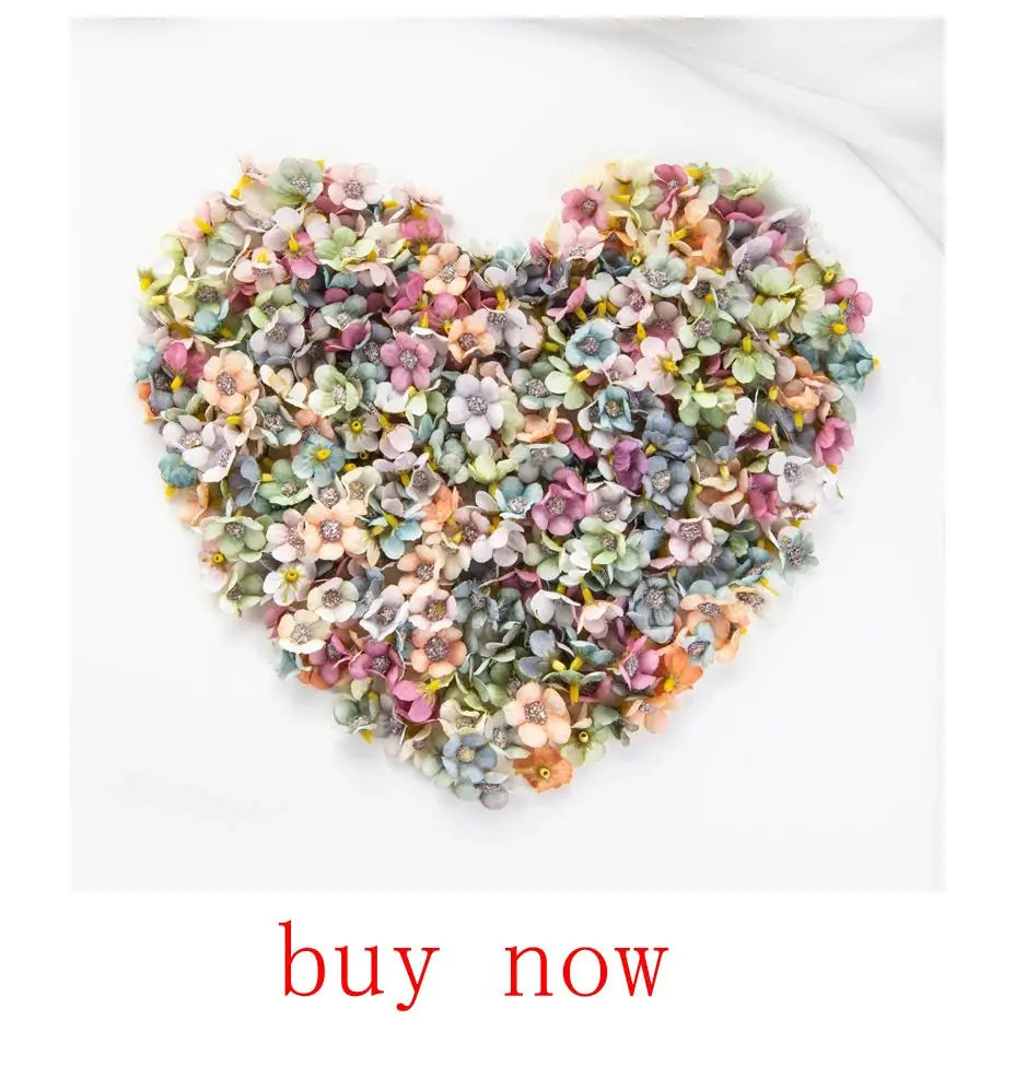 1/4PCS Artificial Flowers Cheap New Year Decorations Wedding Garden Peony Arch Christmas Home Fake Silk Rose Hydrangeas Vase Diy