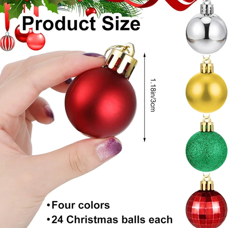 Palline di Natale 36 pezzi 3 cm Decorazione 2025 PREZZO ECCEZIONALE!