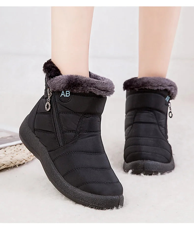 Botas de Mujer Botines de Mujer con Piel Invierno
