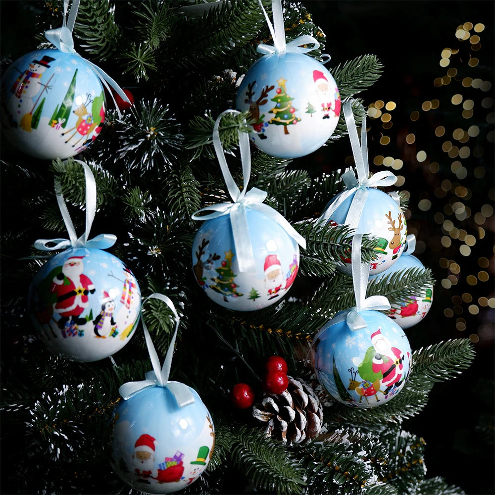 Bolas de Navidad, colgantes de Navidad, adornos para árbol, bolas multicolores, juego de decoraciones para fiestas en el hogar, Navidad, bolas de decoración navideña