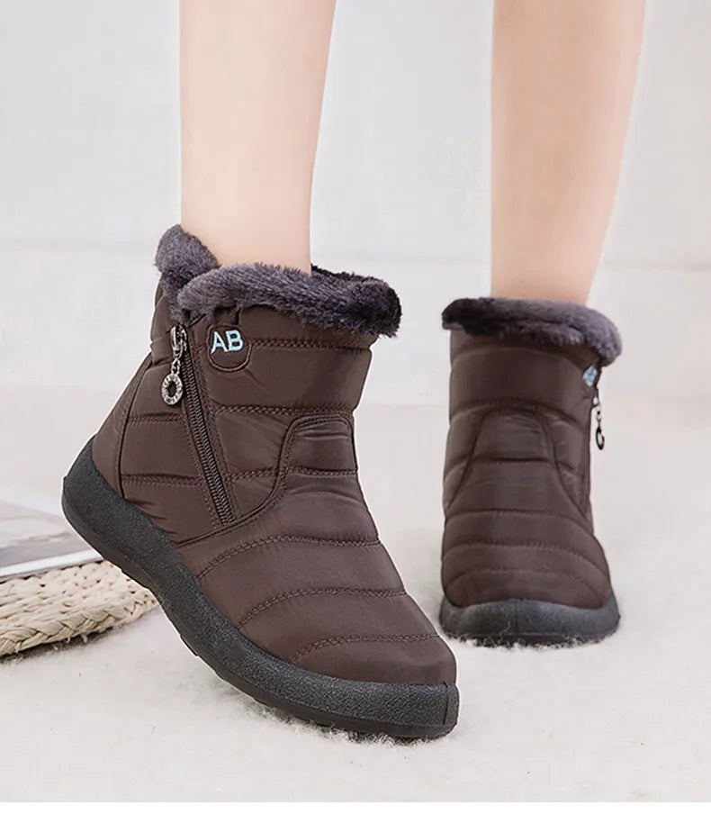 Botas de Mujer Botines de Mujer con Piel Invierno
