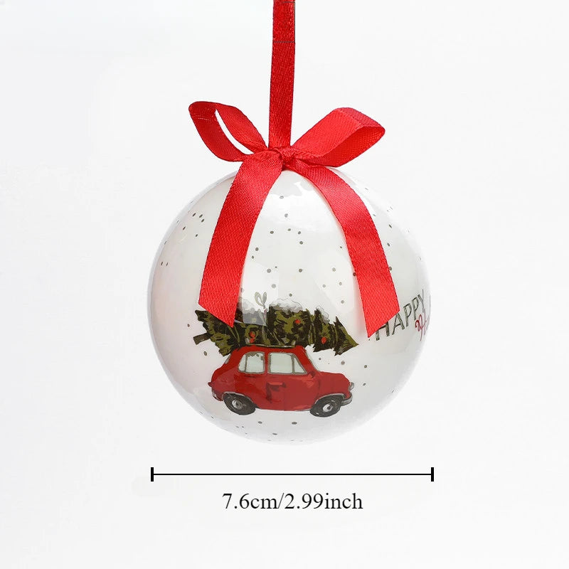 Colgante decorativo de bolas navideñas para el festivo árbol de Navidad.