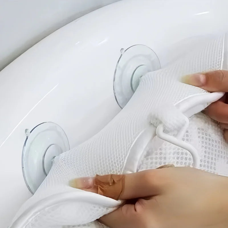 Almohada para el cuello, soporte para la espalda, reposacabezas, cojín antideslizante para baño