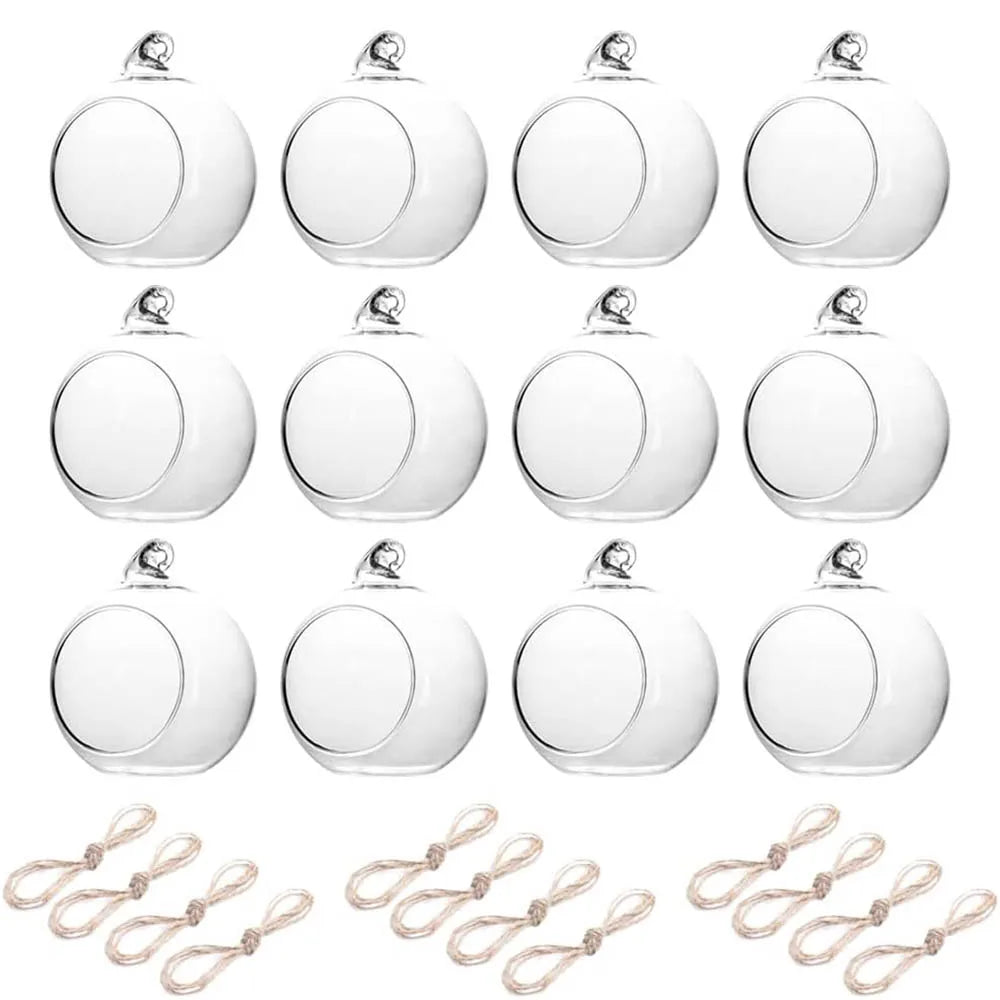 Teelichthalter Kristallglas zum Aufhängen Durchmesser 6cm/8cm