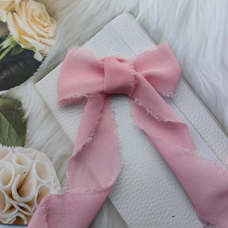 Nastro di pizzo, nastro di seta chiffon, fiori