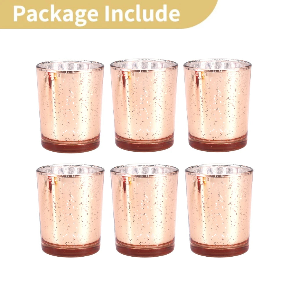 Teelichthalter aus Quecksilberglas