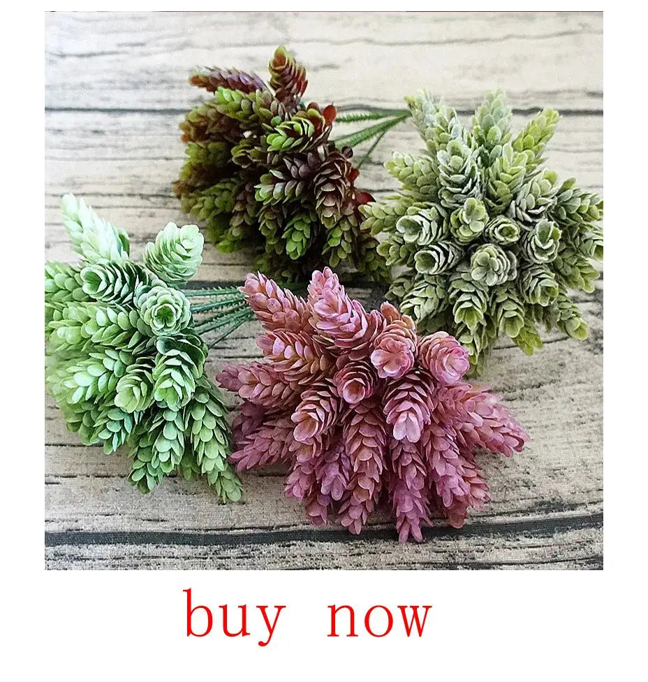 1/4PCS Artificial Flowers Cheap New Year Decorations Wedding Garden Peony Arch Christmas Home Fake Silk Rose Hydrangeas Vase Diy