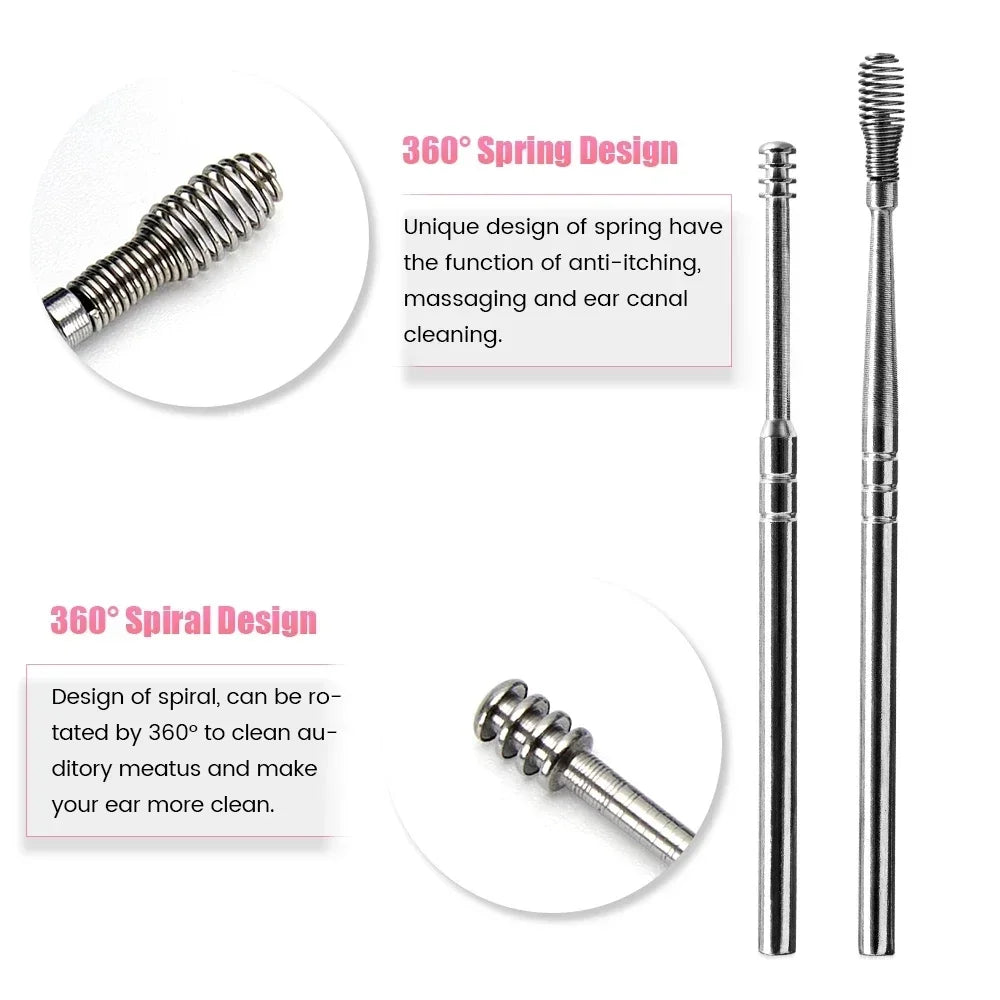 Ear Wax Pickers Stainless Steel Earpick Wax Remover Tools