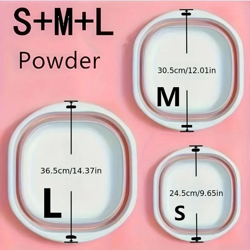 Wash Basin Laundry Baskets 3 Pack Collapsible Tub Space Saving.