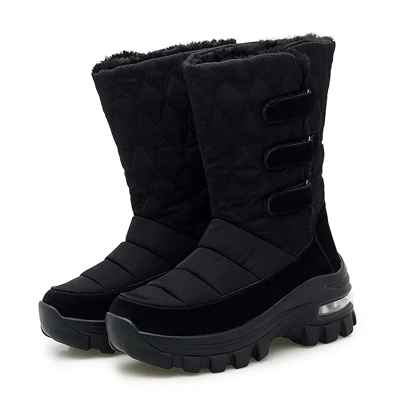 Botas de nieve de invierno antideslizantes e impermeables para mujer