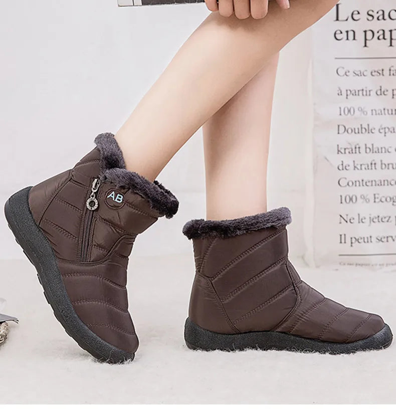 Botas de Mujer Botines de Mujer con Piel Invierno