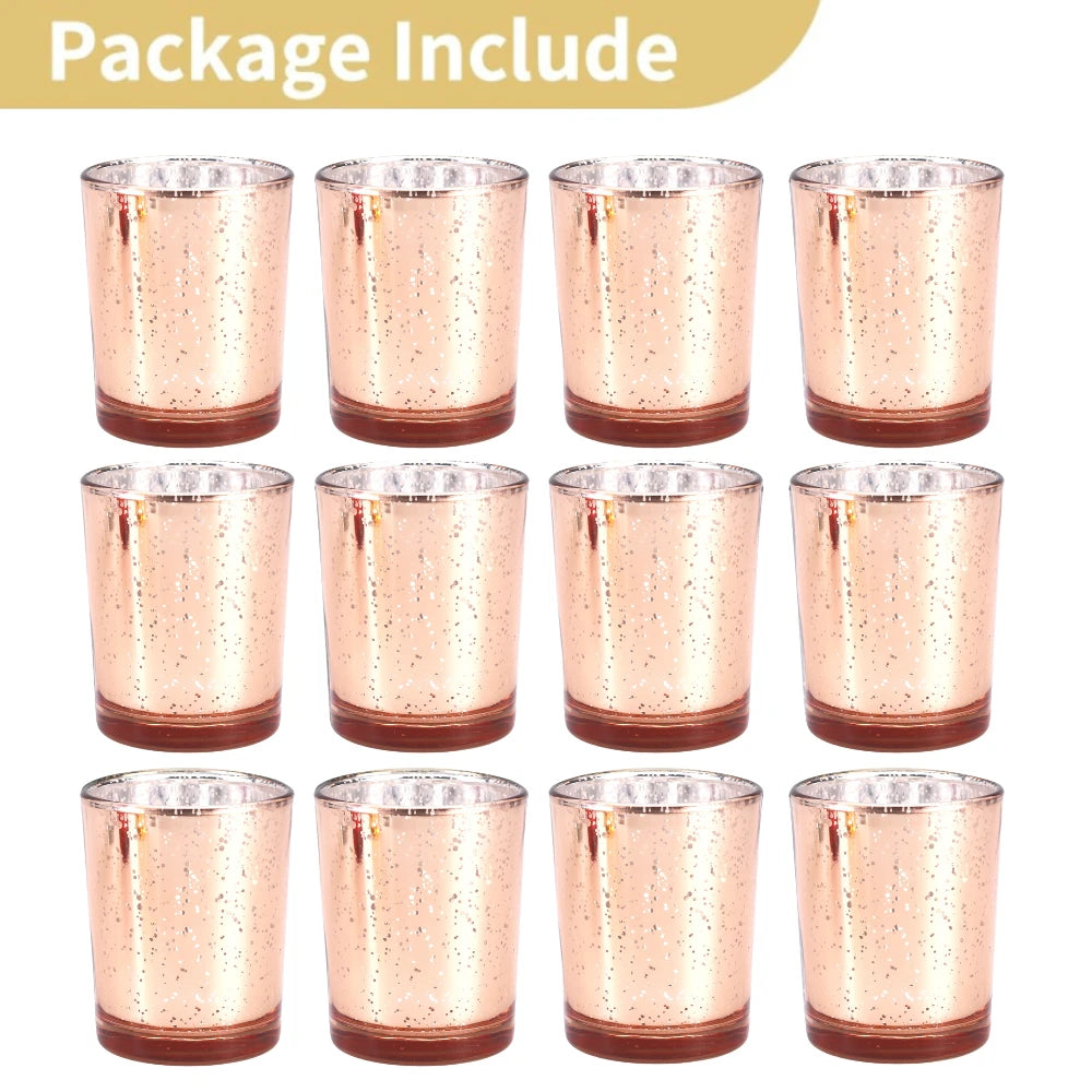 Teelichthalter aus Quecksilberglas