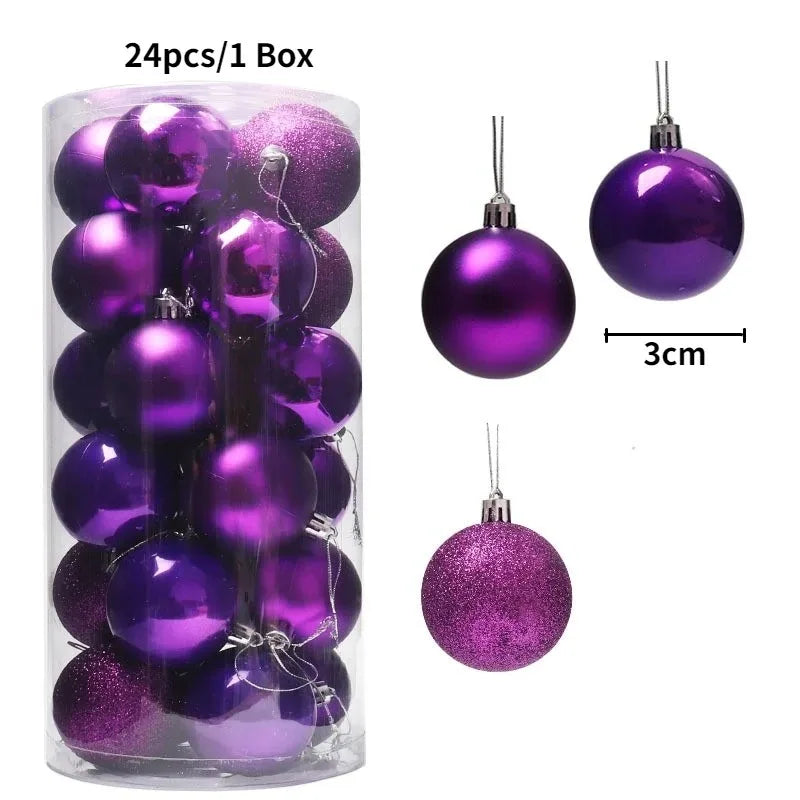 Palline di Natale 36 pezzi 3 cm Decorazione 2025 PREZZO ECCEZIONALE!