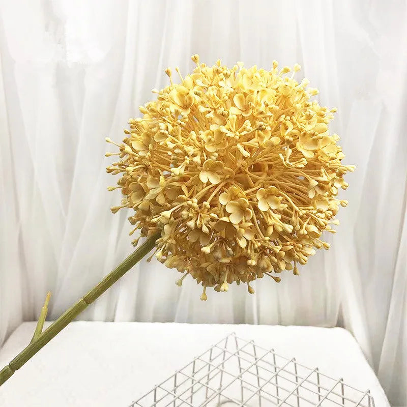 Gran rama de cebolla artificial colorida para salón de bodas floral 75 cm.