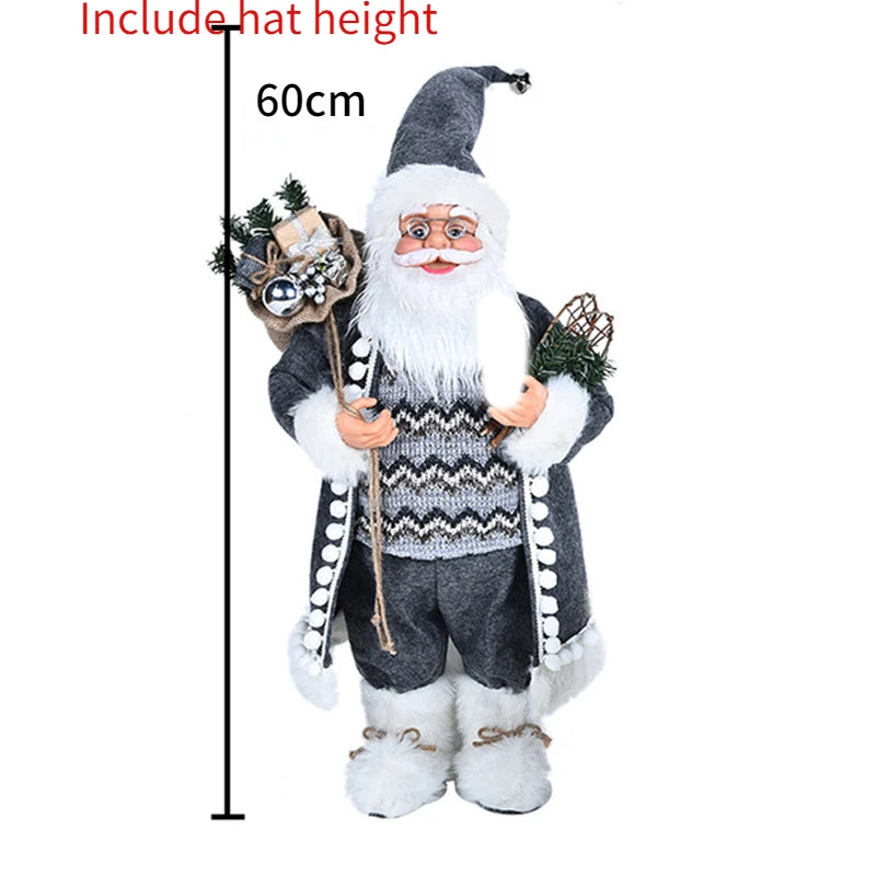 Große Weihnachtsmann-Puppen, Ornamente, 60 cm, stehender Weihnachtsmann.