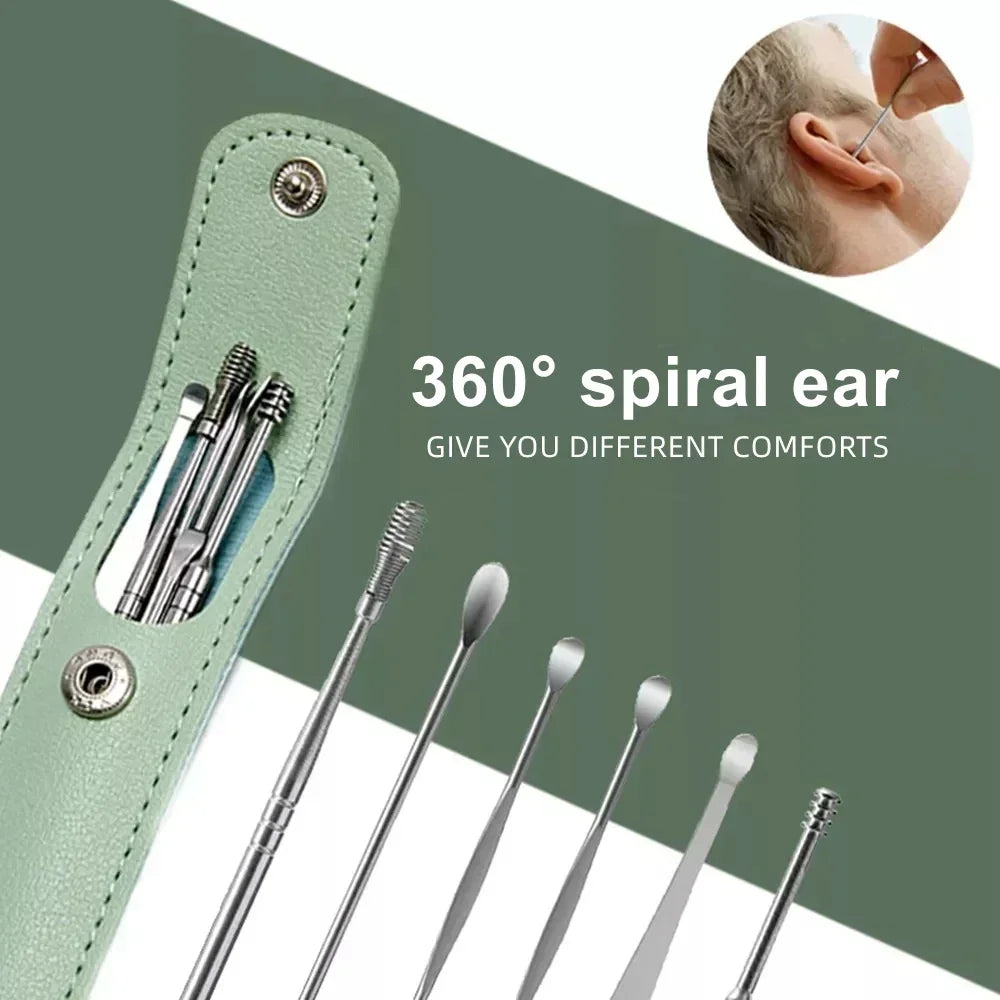 Ear Wax Pickers Stainless Steel Earpick Wax Remover Tools