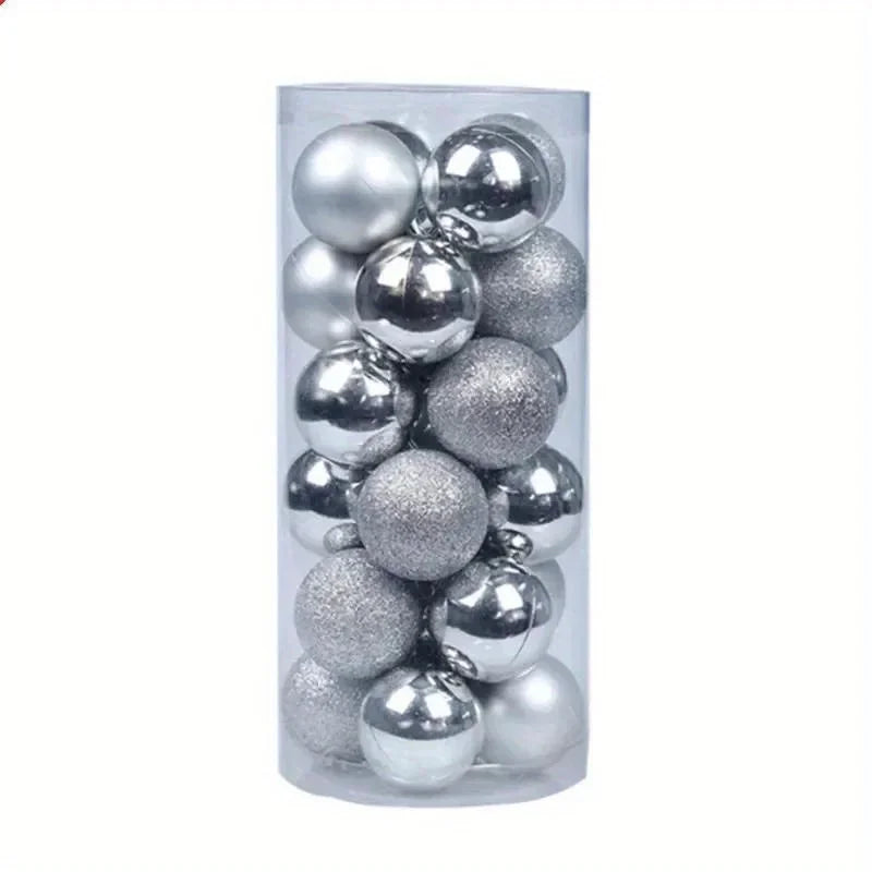 Bolas navideñas festivas para colgar como adornos para el árbol.