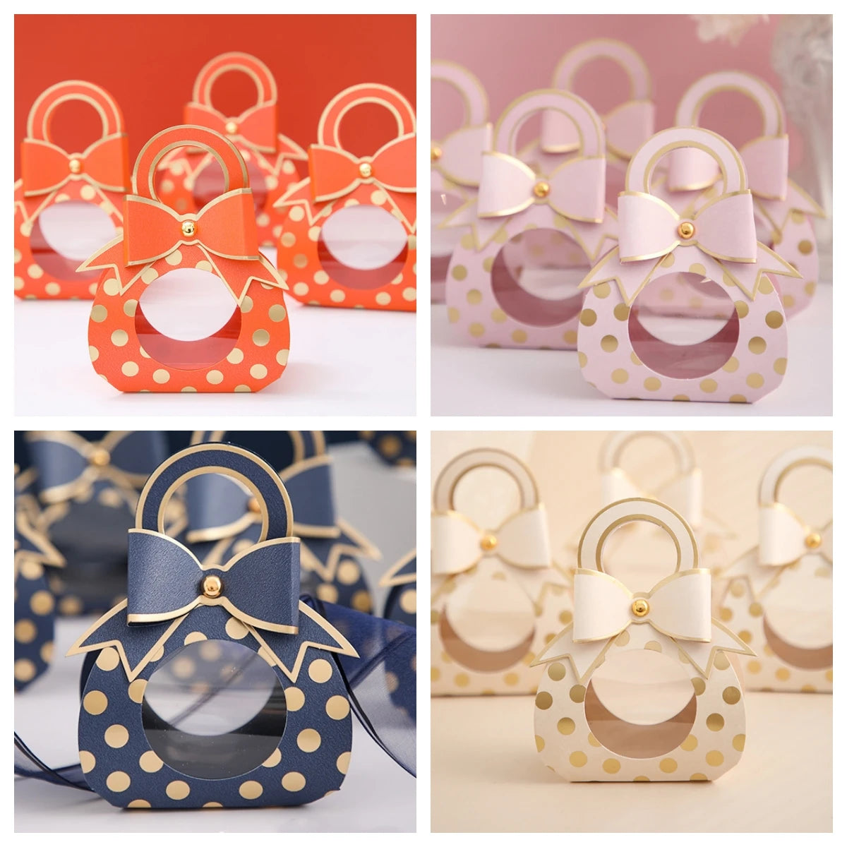 Sacchetto di caramelle creativo stile ciuccio, scatola di cioccolatini per bomboniere di nozze. 50 pezzi