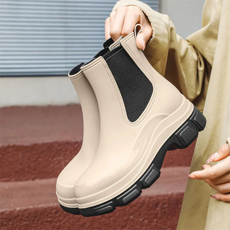 2025 New Rubber Rain Shoes Outdoor Anti-slip Waterproof Garden Shoes