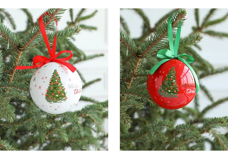 Colgante decorativo de bolas navideñas para el festivo árbol de Navidad.