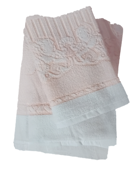 Conjunto Spugna Angioletti 1+1 en Cotone Egiziano Jacquard