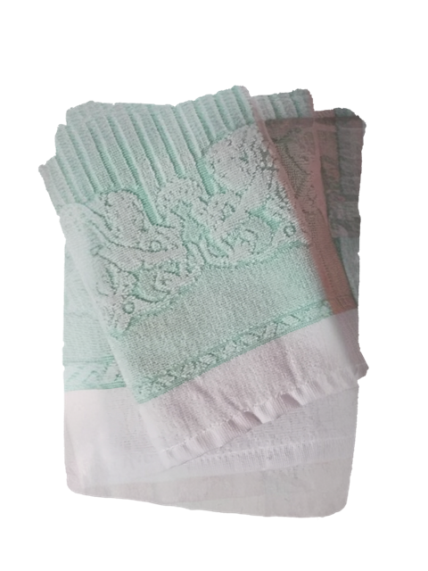 Conjunto Spugna Angioletti 1+1 en Cotone Egiziano Jacquard