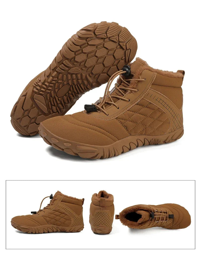 Brandneue Winterstiefel für Damen und Herren, Barfuß-Outdoor-Schuhe mit rutschfester Oberfläche