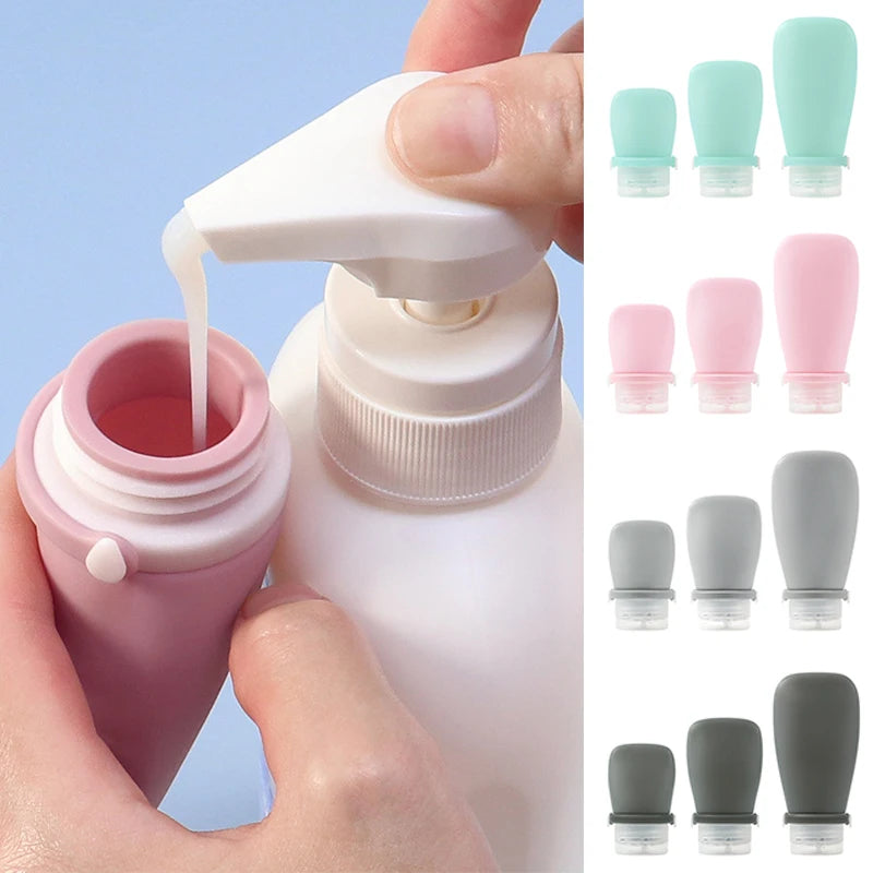 Portable Silicone Travel Bottle Cosmetic Storage Refillable Empty Bottle