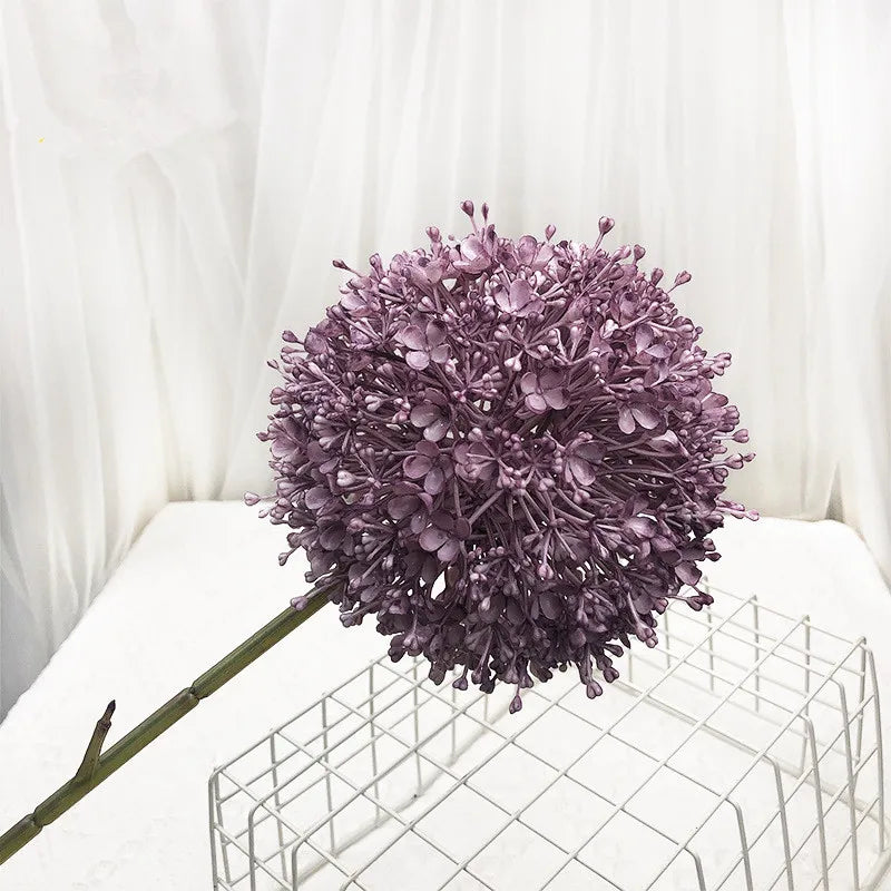Gran rama de cebolla artificial colorida para salón de bodas floral 75 cm.