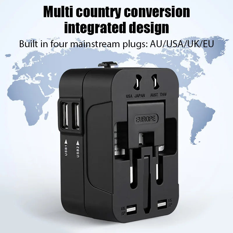 Universal Reiseadapter EU UK US AU AC Power Ladegerät Adapter Outlet Converter