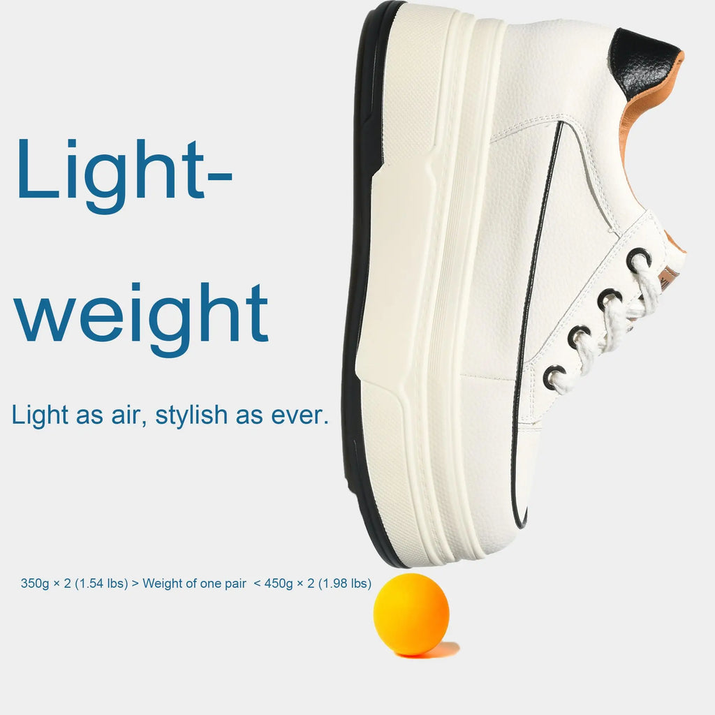 Zapatillas de plataforma Fujin para mujer de piel auténtica