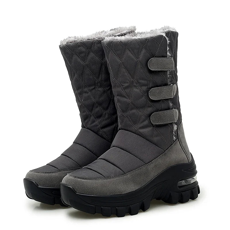 Botas de nieve de invierno antideslizantes e impermeables para mujer