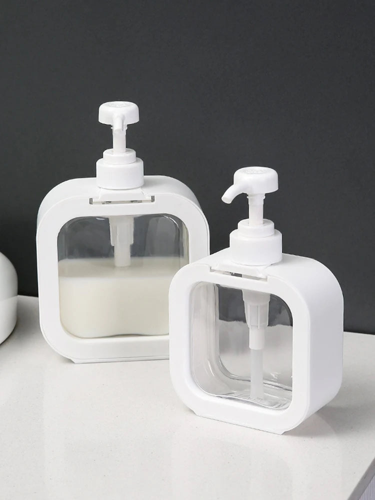 Large-capacity soap dispenser bottle transparent.