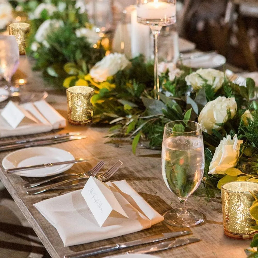 Teelichthalter aus Quecksilberglas