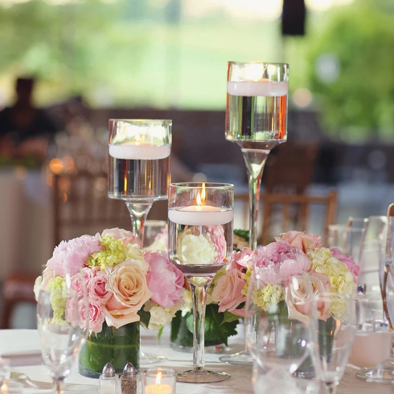 Tragbarer Kerzenhalter aus Glas für Bar, Tasse, Teelicht