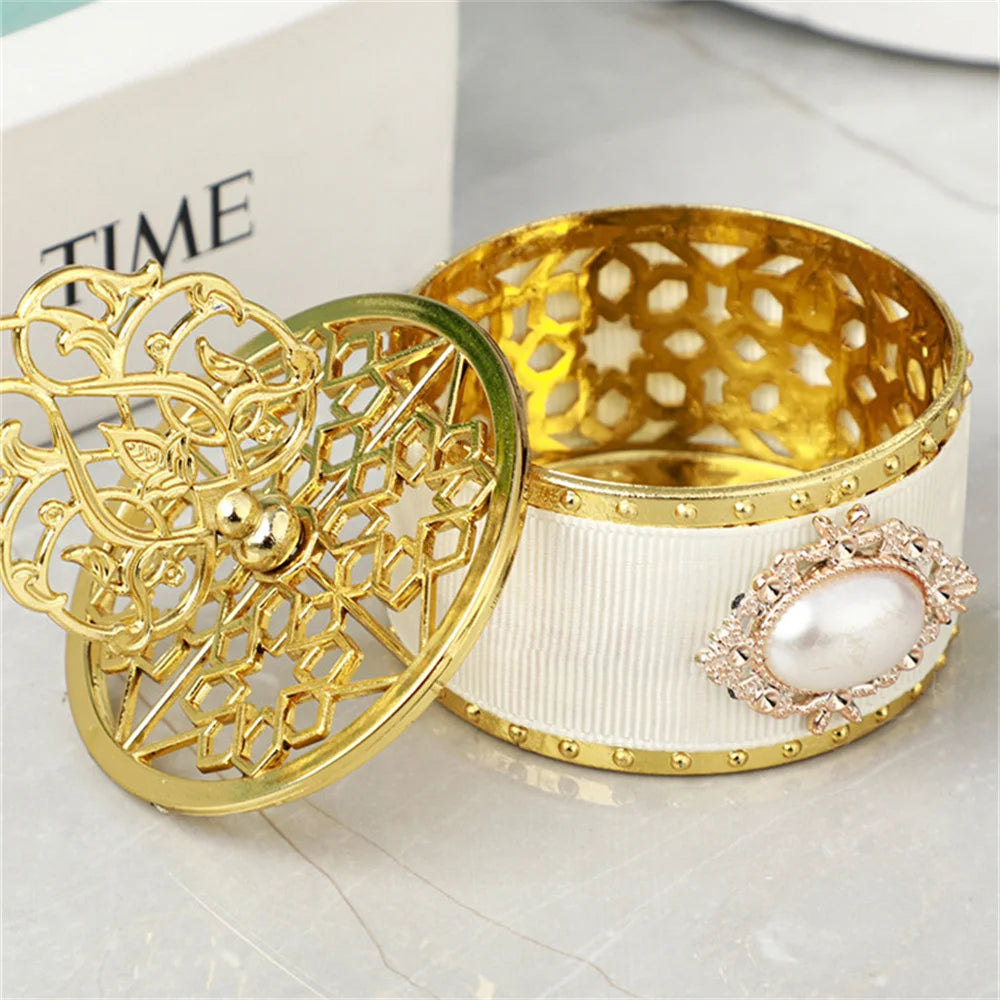 Golden White Elegant Candy Gift Box.